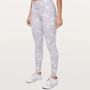 lululemon athletica Gray Patterned Leggings
